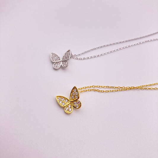 Crystals Butterfly Necklace