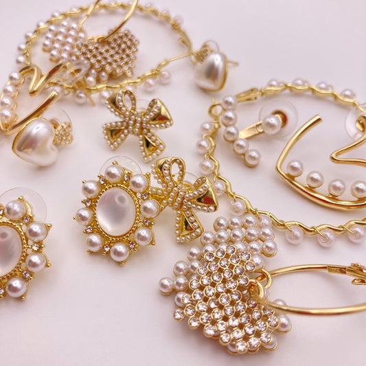 Vintage Pearl Earrings Collection